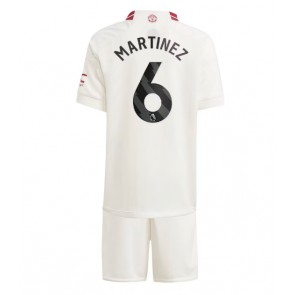 Manchester United Lisandro Martinez #6 Tredjeställ Barn 2023-24 Kortärmad (+ Korta byxor)